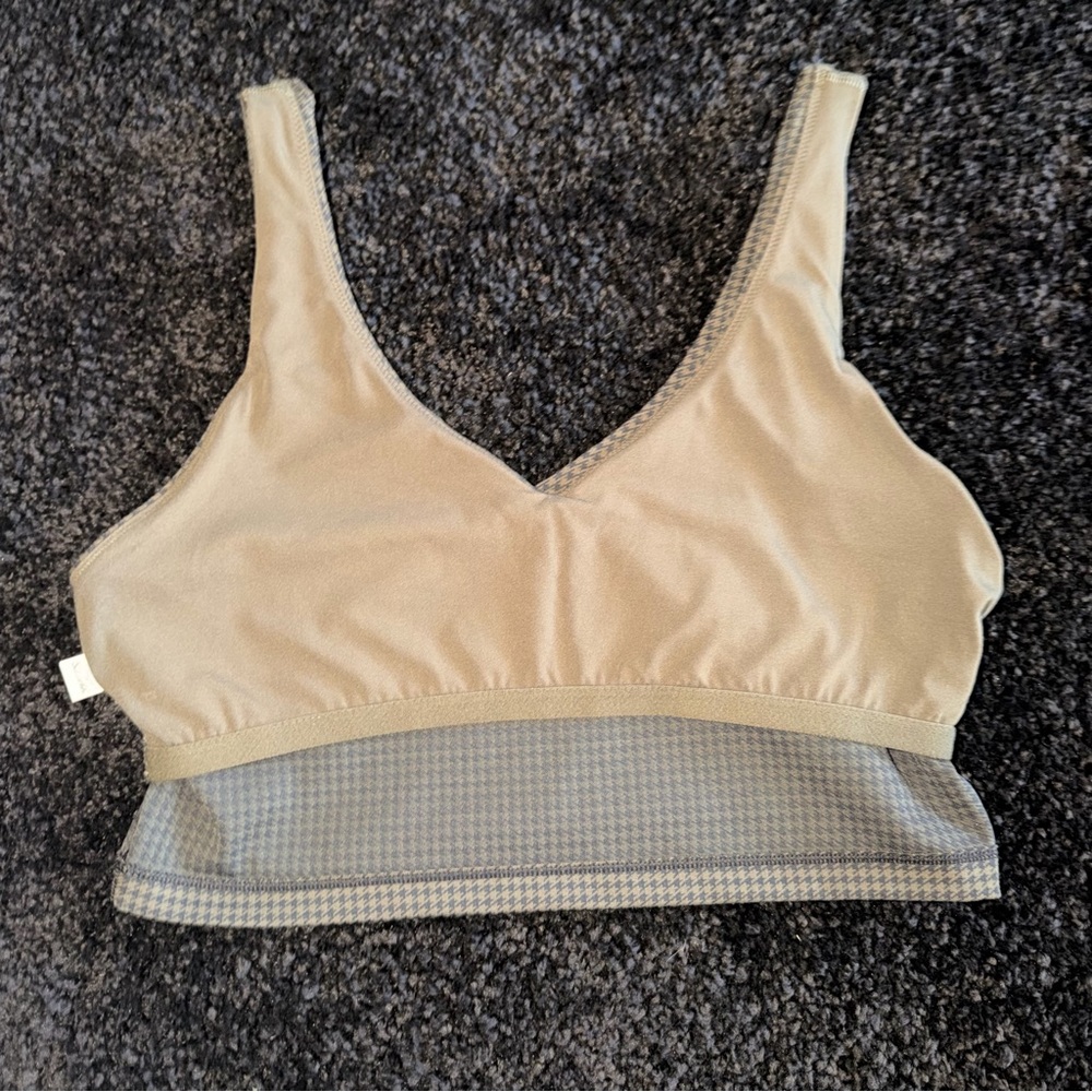 Offline by Aerie Bra - Green Black - Size L - Picture 4 of 7